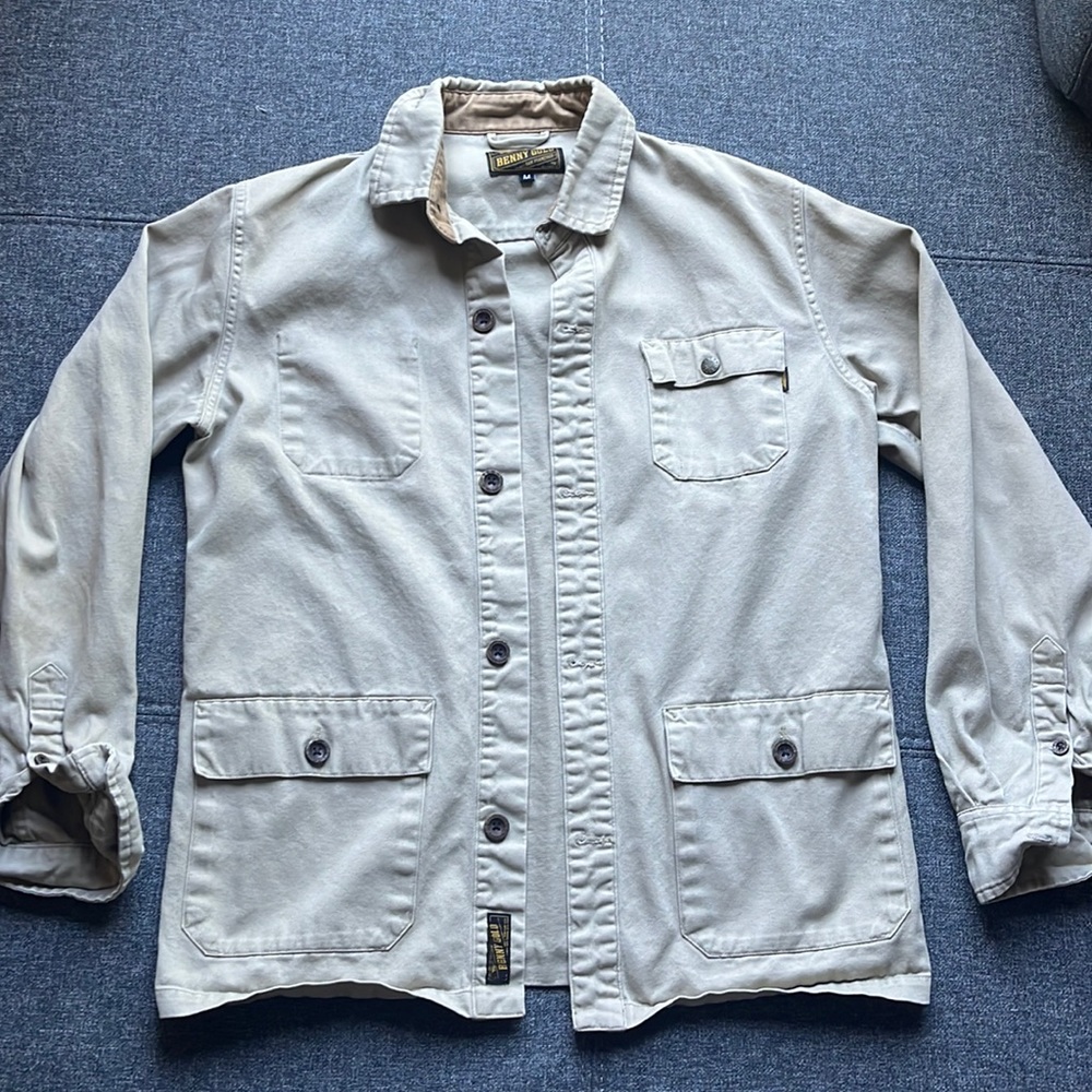 Tan Safari Jacket/Shirt - Medium